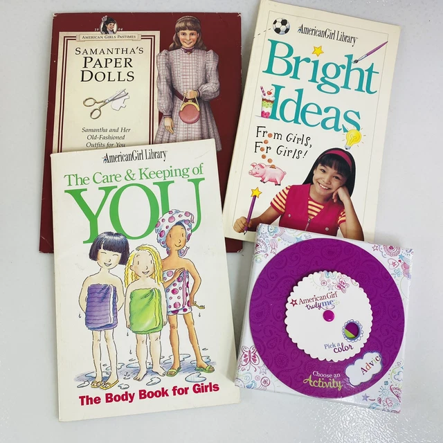 American Girl Activity Lot Paper Dolls, Game, Books