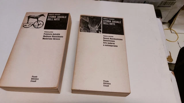 Hauser - Storia sociale dell'arte - 2 voll Einaudi, 1977, 7gn24 Hauser - Storia sociale dell'arte - 2 voll Einaudi, 1977, 7gn24