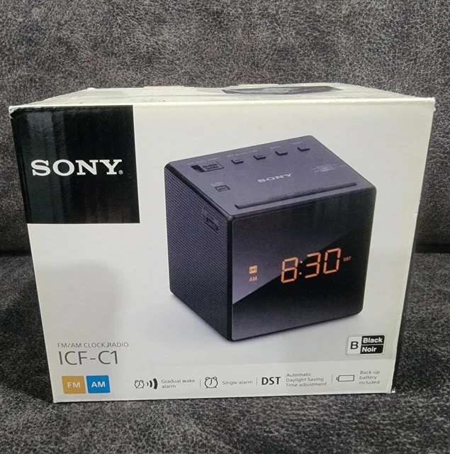 SONY ICFC1 DESKTOP Alarm Clock AM FM Radio Black. New. 24.75 PicClick