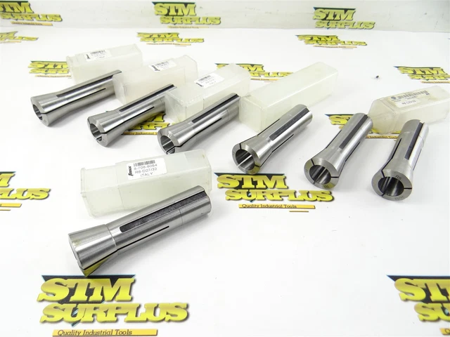 7 New Tmx R8 Collets 17Mm 19Mm 23/32" 27/32"