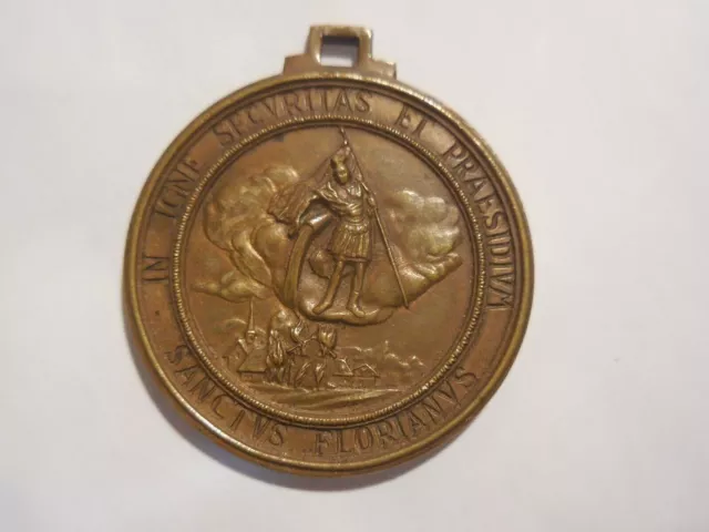 devotional medal of Saint Florian, patron saint of the Fire Brigade