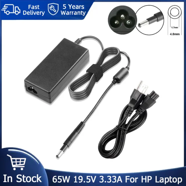 65W AC Adapter Battery Charger For HP Pavilion Touchsmart 14-b109wm Sleekbook