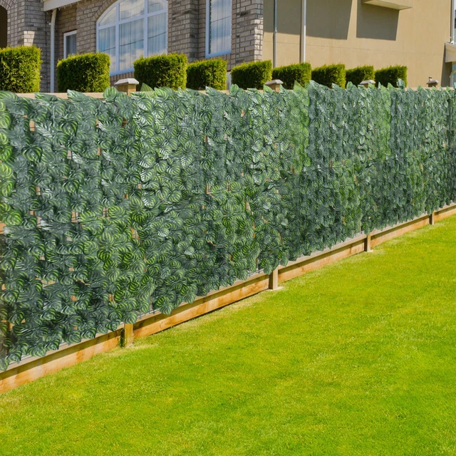 ARTIFICIAL FAUX IVY Leaf Privacy Fence Panel Screen Hedge Backyard