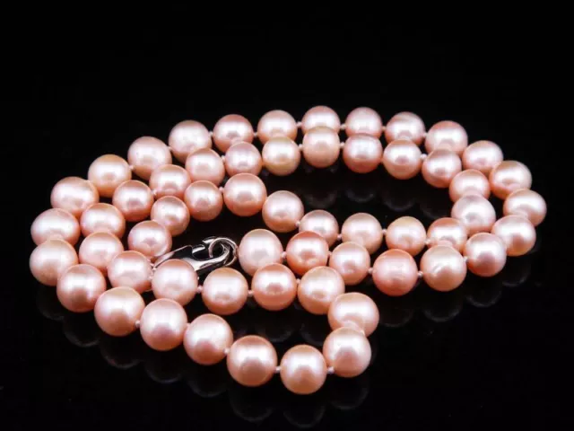 16.5" Light Pink Freshwater Pearl Necklace 6mm-7mm Pearl Size #06092302