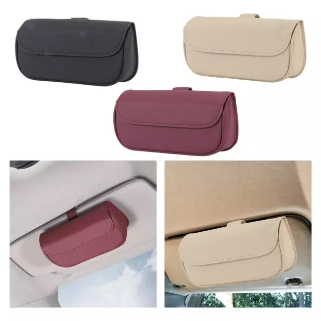 Car Visor Lunettes de soleil Case Holder Lunettes Box Pratique 6.9x3x2inch