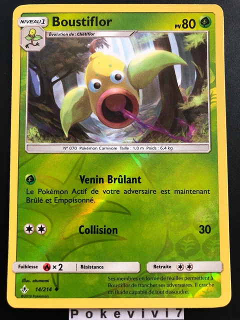 Pokemon Card BOUSTIFLOR 14/214 REVERSE Sun & Moon 10 SL10 EN NEW