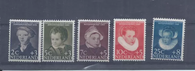Netherlands stamps.  1956 Child Welfare MH SG 838 - 842  (AC581)