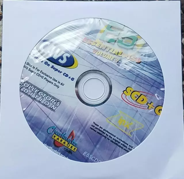 Super Cdg Karaoke Scdg 450 Songs Vol 5 Country,Rock,Pop Requires Special Player