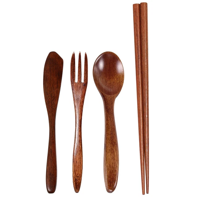 Maderas regalo cuchara tenedor varillas cuchara de medición magnética cuchara de madera