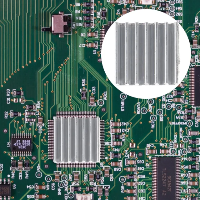 24 Pcs IC-Chip-Kühler Chip-Kühlkörper Aus Aluminium Kühlkörper-Kühlmodul