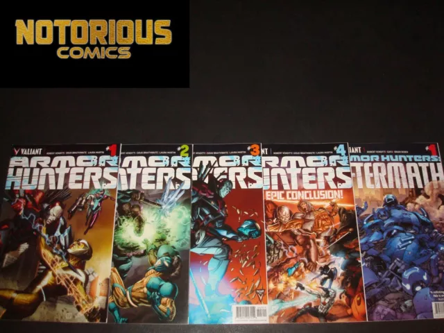 Armor Hunters 1-4 Aftermath Complete Comic Lot Set Venditti Valiant Collection