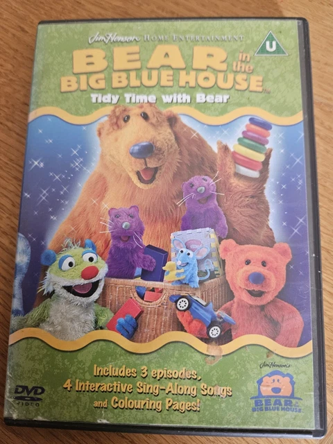 DISNEYS BEAR IN Big Blue House Tidy Time With Bear Dvd Kids Disney 3 ...