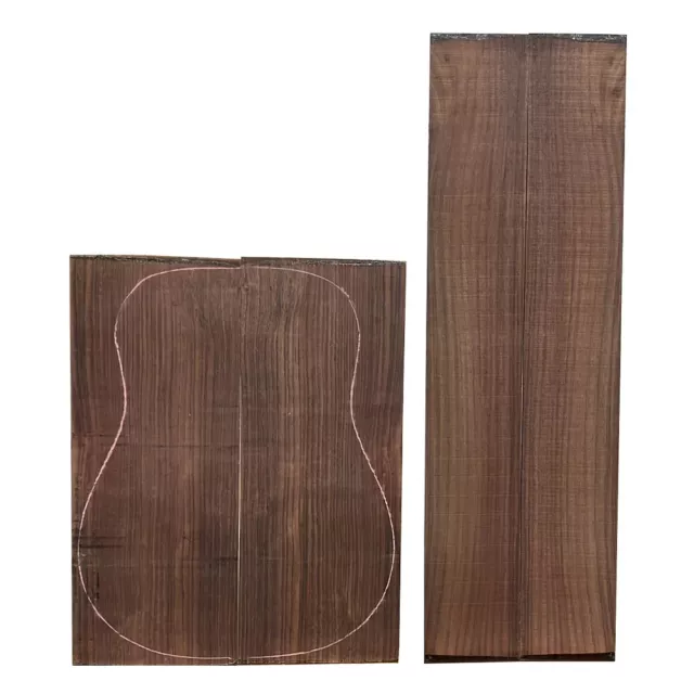 East Indian Rosewood Dreadnought Guitar Back & Side Set - A Grade Quarter Sawn