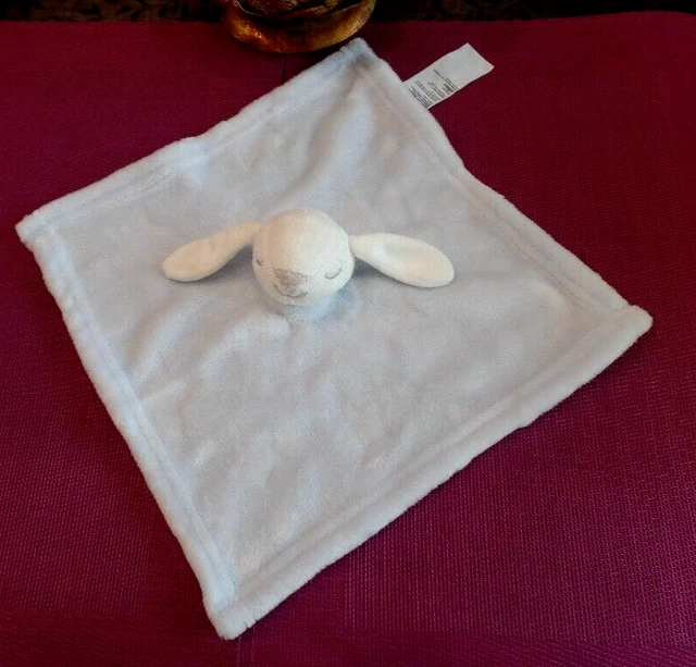 T1G / doudou lapin plat bleu blanc GEMO