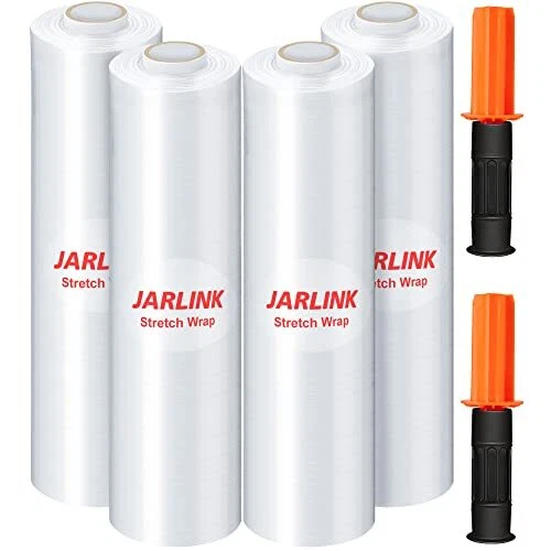 JARLINK Stretch Film 15 Inch x 1000 Feet Shrink Wrap for Pallet Wrap Industri...