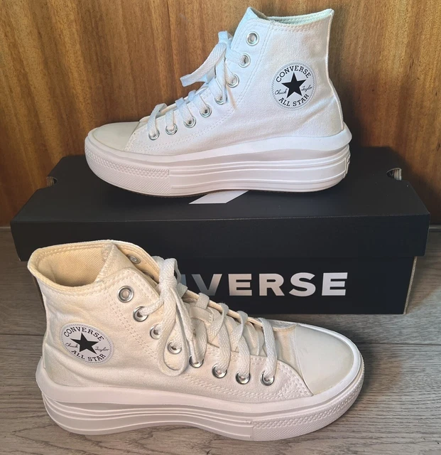 Sneakers Oliver Bonas Wavy Rave Donna – Pelle Bianca, Taglia UK 6 (EUR 39) – Nuove Senza Scatola