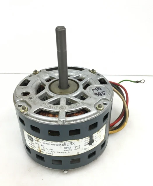 GE 5KCP39FGM451BS 1/3HP 1075RPM 115V Blower Motor M16 used #MB995