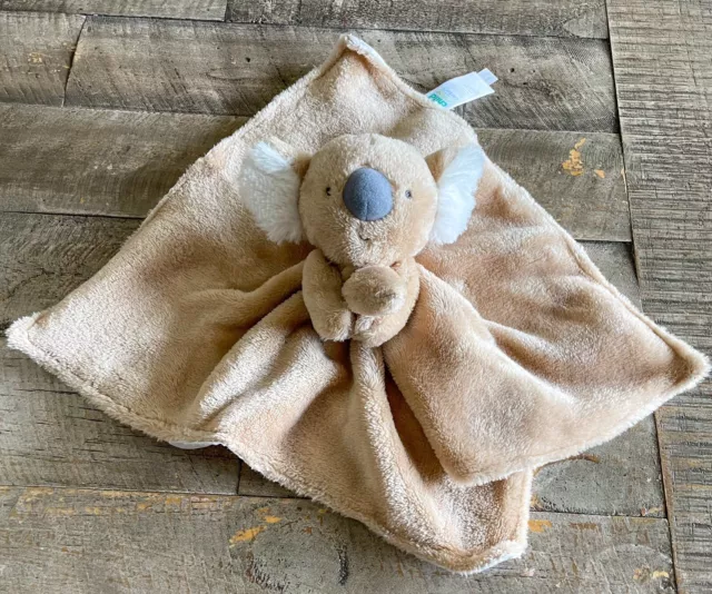 Carter’s Child of Mine Koala Bear Lovey Baby Security Blanket Brown Satin 13”