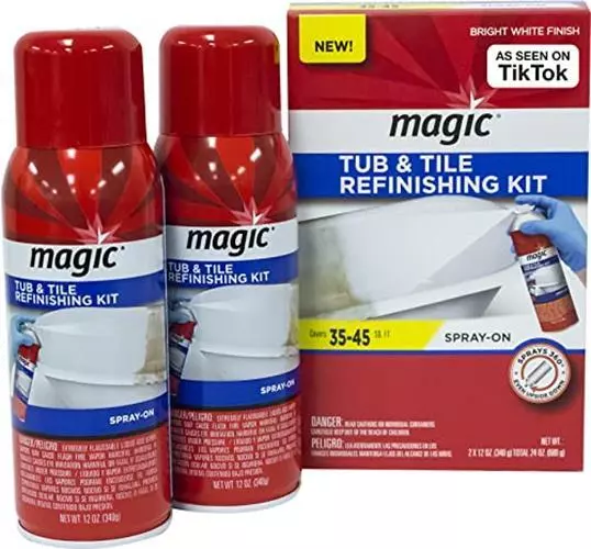 Magic Tub and Tile Refinishing Kit - Spray on Aerosol -  Assorted Styles