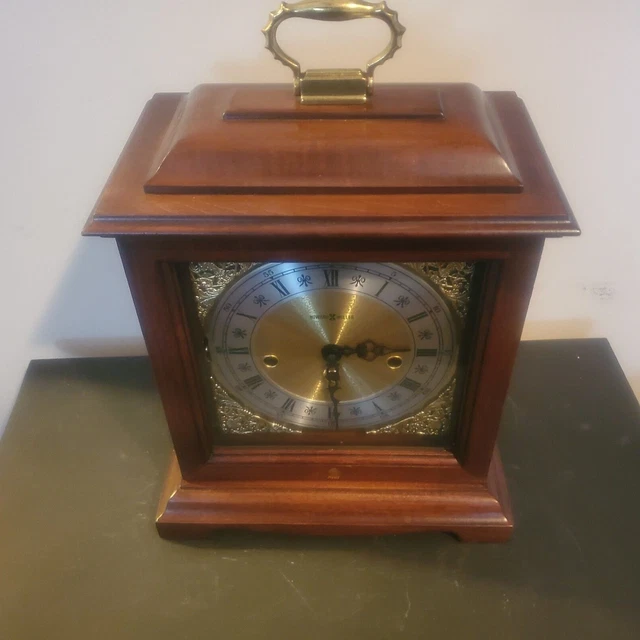 HOWARD MILLER Mantel Shelf Clock Model 612481 Dual Chime Quartz German