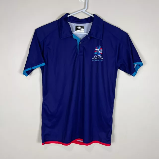 Cricket ICC World Cup Australia 2020 Lightweight Golf Polo Shirt Men's Medium M