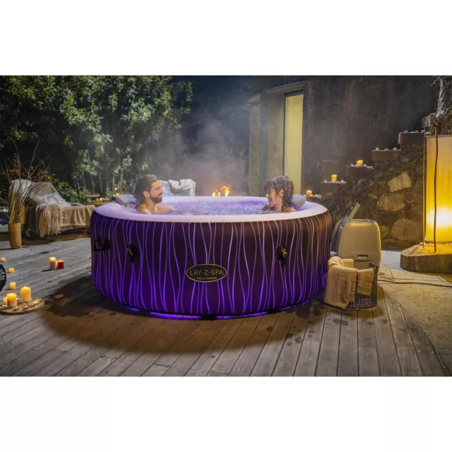 Lay-Z-Spa Hollywood AirJet Hot Tub 66cm ABS Metal PVC