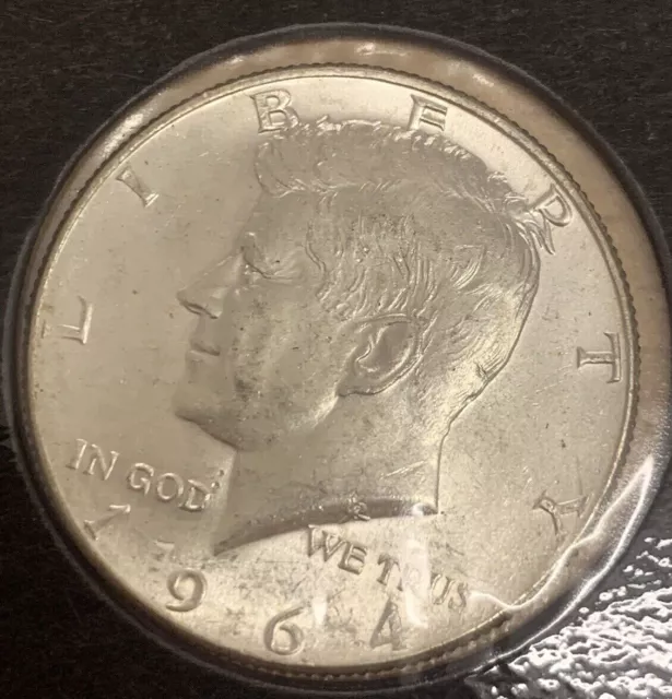 1964 USA Kennedy Silver $1/2 Half Dollar Coin .900