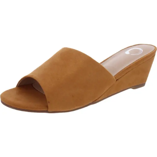 Journee Collection Womens Pavan Faux Suede Slip On Slide Sandals Shoes BHFO 1738