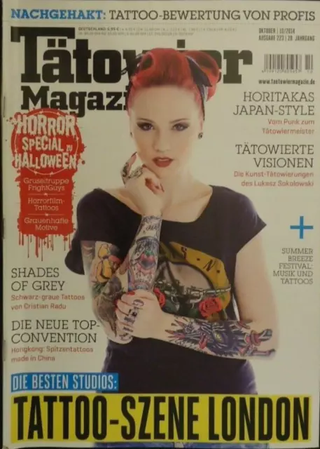 Tätowier Magazine No. 223 10 / Octobre 2014. Tattoo-Szene Londres