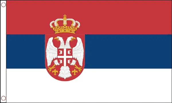 Cortina ataúd bandera nacional de Serbia con envío rápido