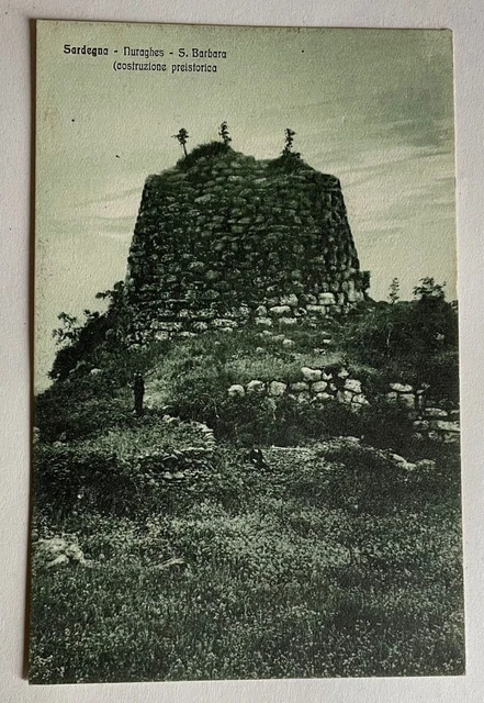 Cartolina viaggiata d'epoca - Sardegna - Nuraghes - S. Barbara - 1921