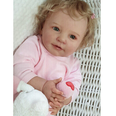 Finished Bebe Reborn Baby Doll Soft Vinyl Silicone 3D Skin Toddler Kids Gift Toy