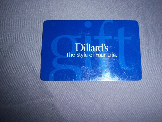 DILLARD S GIFT CARD 150.01 verified 137.50 PicClick
