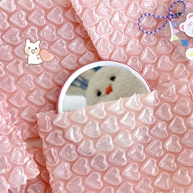 10 pz confezione da avvolgimento imbottita rosa amore foderata impermeabile antiurto F^
