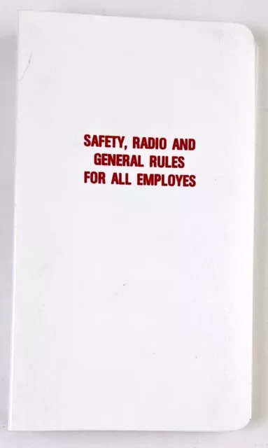 1985 Union Pacific Railroad System Employee Rules Safety Radio Vintage Notebook