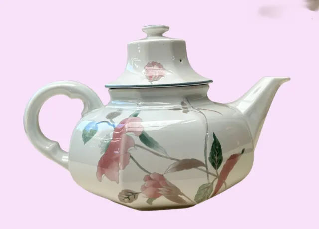 Vintage MIKASA Teapot, Continental ‘Silk Flowers’, Floral Teapot