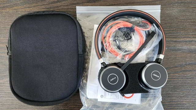 Jabra Evolve 40 Stereo MS Wired Headsets - NEW