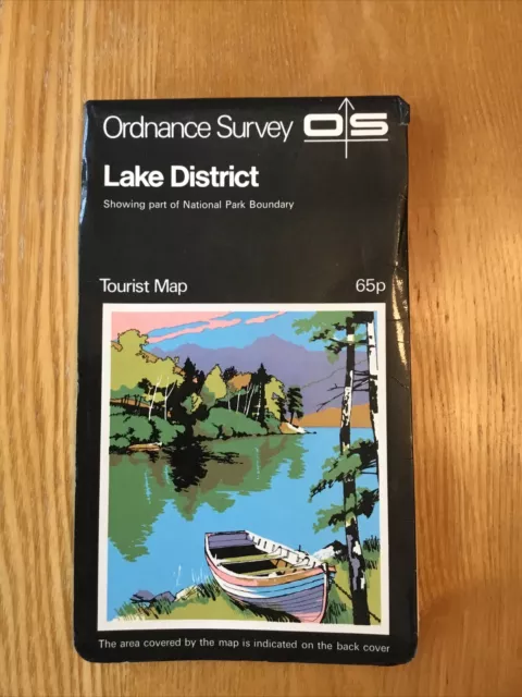 1974 Ordnance Survey One Inch Tourist Map Lake District (inc Ambleside & Keswick