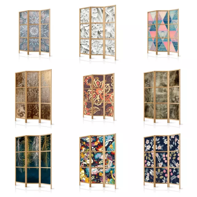 Japanese Folding Screen Room Divider Non-Woven Canvas Art ABSTRACT m-C-0461-z-b