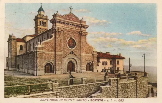 GORIZIA Santuario Monte Santo viaggiata 1936