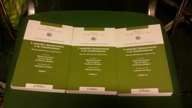 I CATTOLICI DEMOCRATICI E LA COSTITUZIONE, 3 voll IL MULINO 1998 23mg21