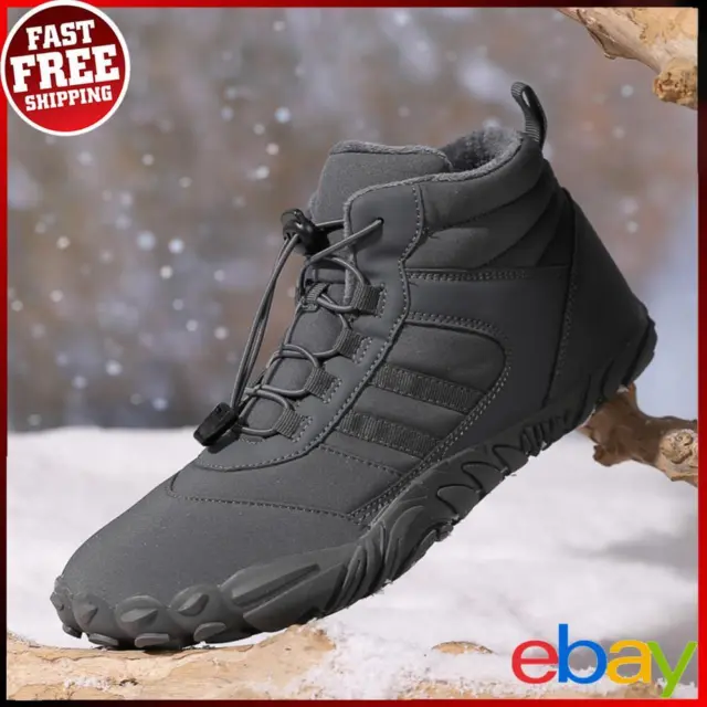 Fur Lined Snow Boot Lace Up Boots Women Men for Walking Hiking for Winter ✅