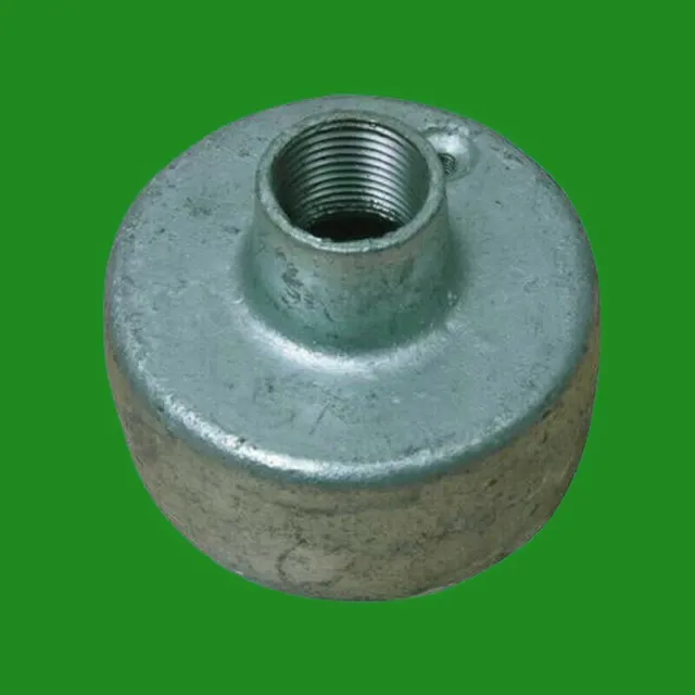 20mm Threaded Galvanized Steel Conduit Box / Outlet Fitting, Screw Back, Metal