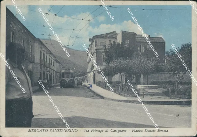 bt108 cartolina mercato sanseverino via principe di carignano salerno campania