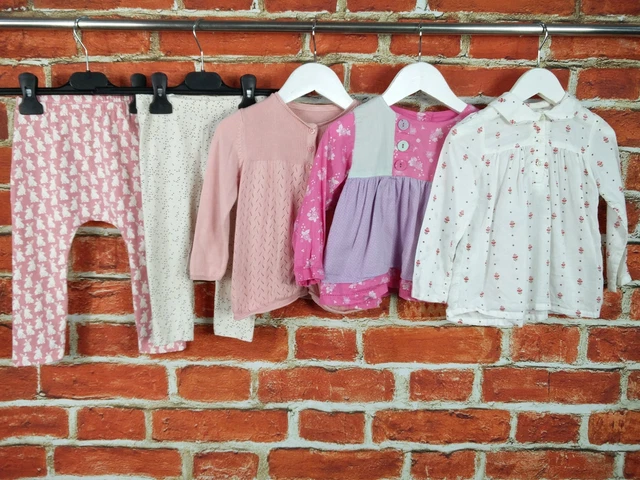 BABY GIRL BUNDLE AGE 12-18 MONTHS NEXT M&S etc CARDIGAN LEGGINS BLOUSE SET 86CM