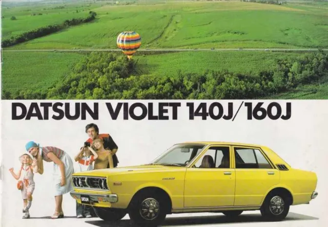 Catalogue Brochure Datsun Violet 140J / 160J 12/1977, Belgique en français