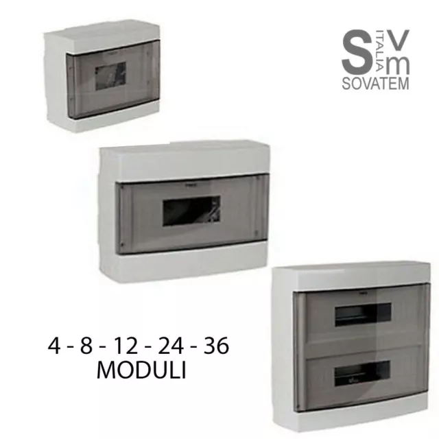 Centralino Modulo Din Da Parete Ip40 Disponibile  4 A 36 Moduli Portello Fume