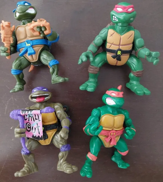teenage mutant ninja turtles lot set Donatello Leonardo Michelangelo Raphael
