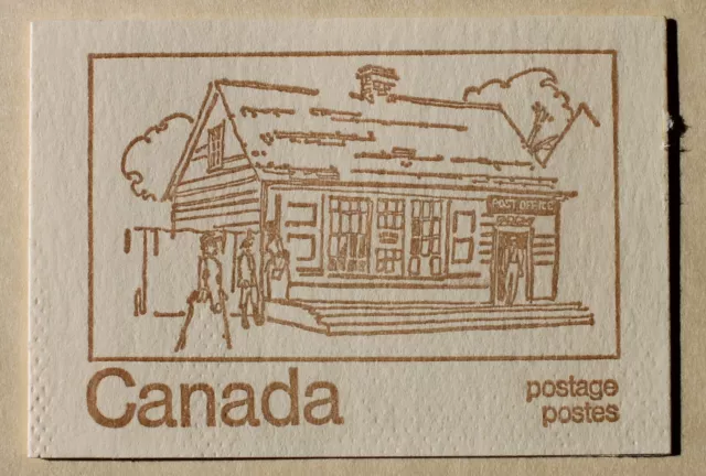 Canada 1971  #BK69  544a se-tenant pane of 6   booklet early Post Office 1816