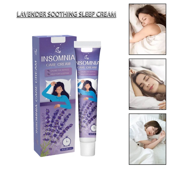 Insomnia Care Cream Lavender Natural Aromatherapy Calming Sleep F